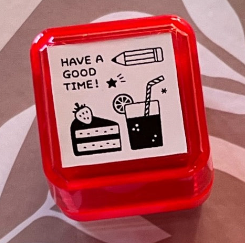 eric Ink-filled stamp. Snack, Bottle, or Keyring