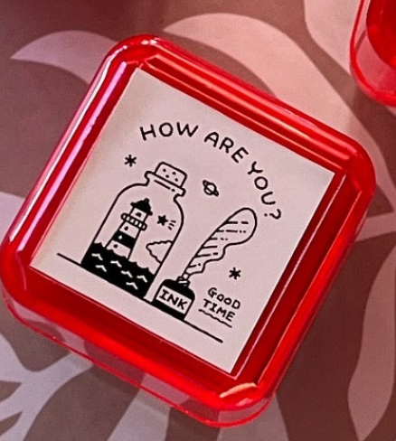 eric Ink-filled stamp. Snack, Bottle, or Keyring