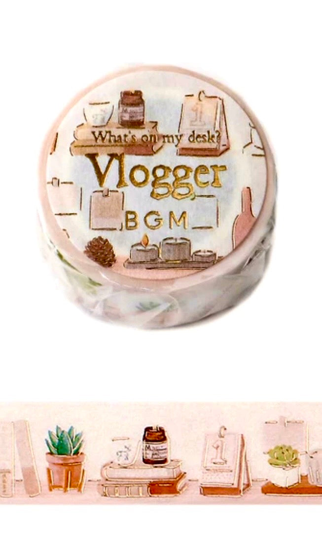 BGM 2024 New Release: 'My Desk' Series - 'Vlogger' 20mm x 5m