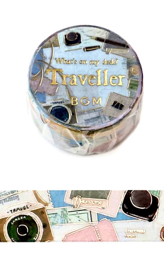 BGM 2024 New Release: 'My Desk' Series - 'Traveler' 20mm x 5m