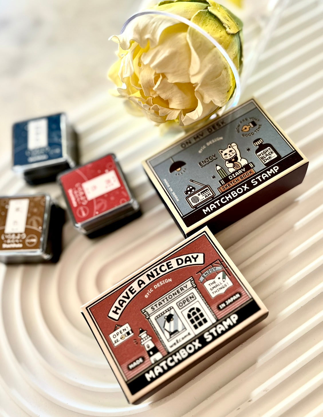 eric matchbox-style stam set "Have a nice day"