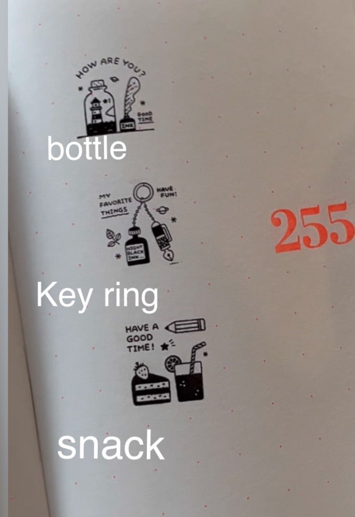 eric Ink-filled stamp. Snack, Bottle, or Keyring