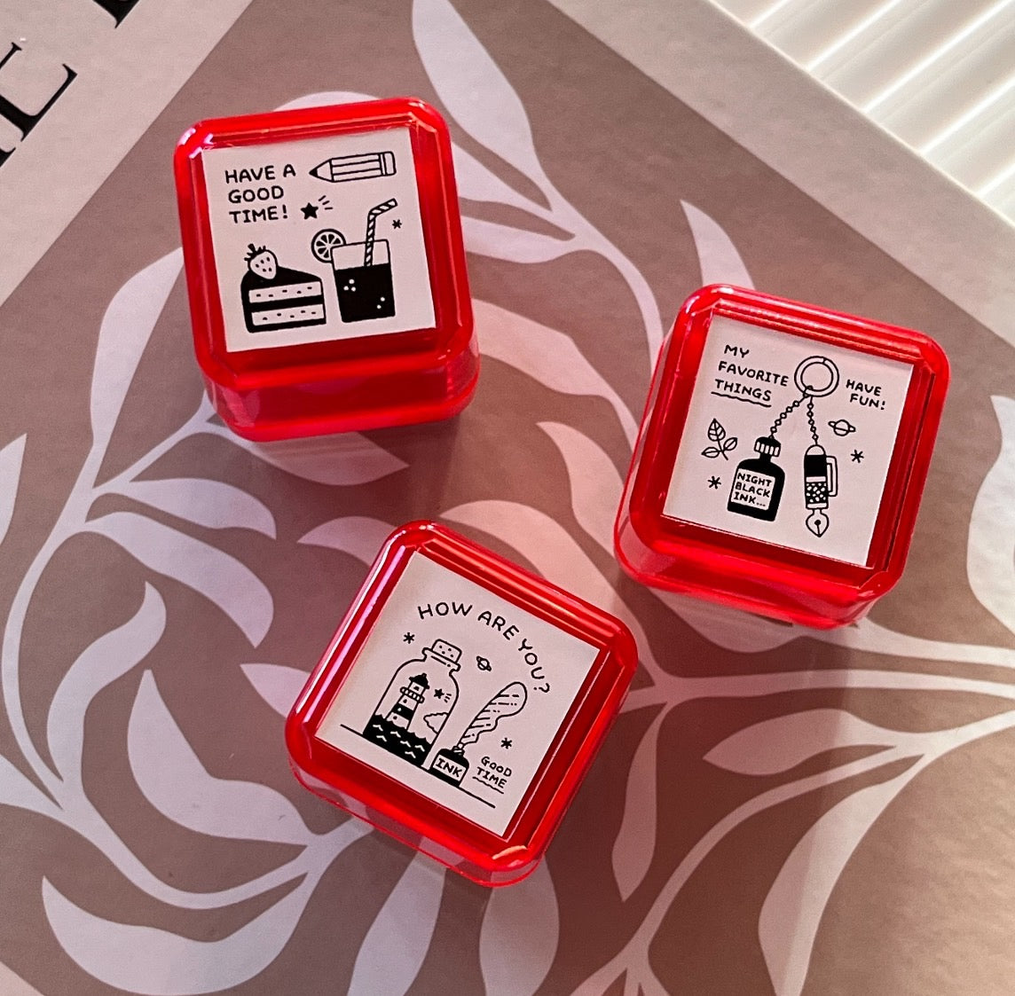 eric Ink-filled stamp. Snack, Bottle, or Keyring