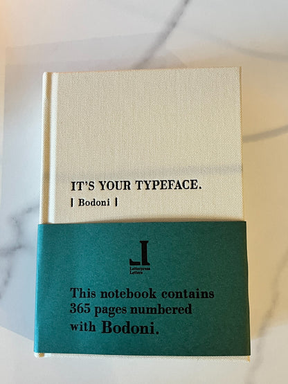 Notebook Typeface Note