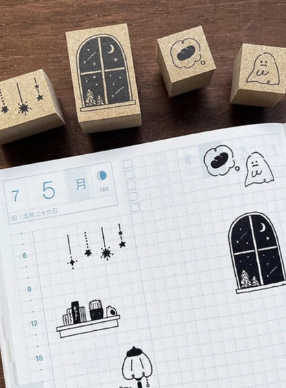 "By the stamp artist 'TEDE. Goodnight Star' stamp set
