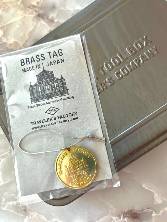 Traveler's Factory Traveler's Notebook  Tokyo station limited Brass Tag